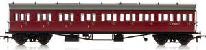 Carriages: Hornby BR, Collett 57’ Bow Ended E131 Nine Compartment Composite (Left Hand), W6237W - Era 4