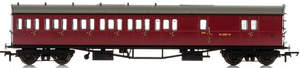Hornby BR, Collett 57’ Bow Ended D98 Six Compartment Brake Third (Left Hand), &hellip;