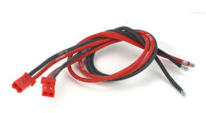 Connectors Plugs Wire: Dynamite JST Male Connector W/Lead (2)