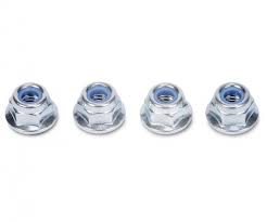 Wheel Nuts: 4mm Flange Lock Nut(4)