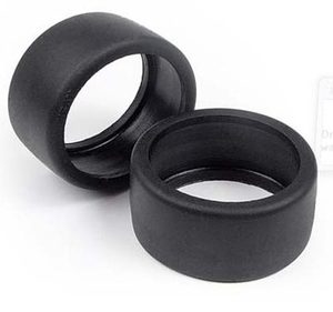 Xray Rubber Tires + Inserts Rear (35DEG)