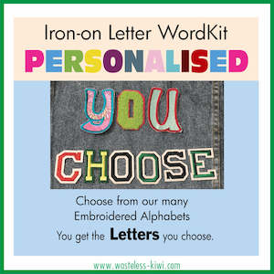 Repair: DIY Iron-on Letter WordKit Combo