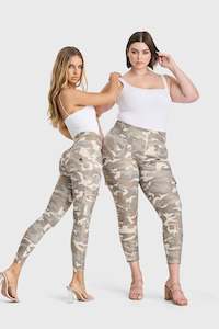 Full Price Items 1: WR.UP® Cargo Fashion - High Waisted - 7/8 Length - Glitter Gold Camo