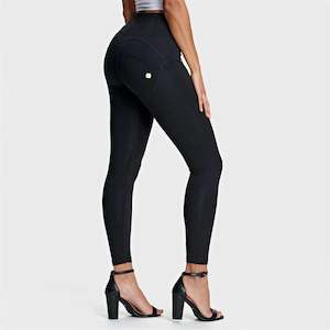 Stay In Touch With Freddy: WRUP Fashion - High Waisted - 7/8 Length - Black