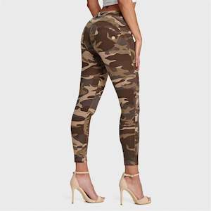 WRUP Fashion - Mid Rise - 7/8 Length - Brown Camo