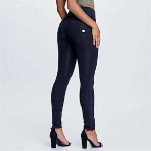 Best Sellers: WRUP Denim - High Waisted - Full Length - Black + Black Stitching