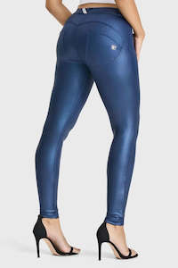 New Year Sale: WRUP Disco Pants - Mid Rise - Full Length - Navy Blue
