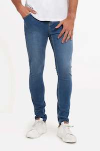 Freddy Men’s Jeans - Coastal Blue with Beige Stitching