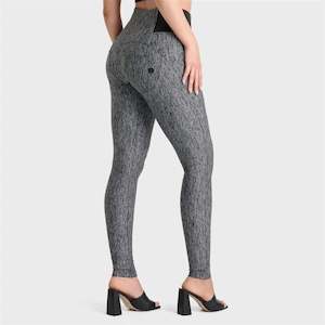WRUP Jacquard - High Waisted - Full Length - Grey