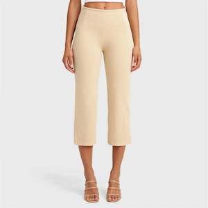WRUP SNUG Jeans - High Waisted - Cropped - Beige