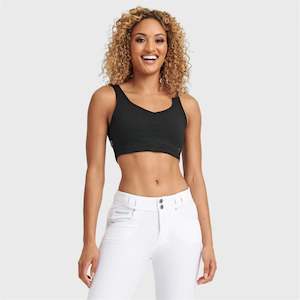 Activewear: Cropped Tank Top - Black