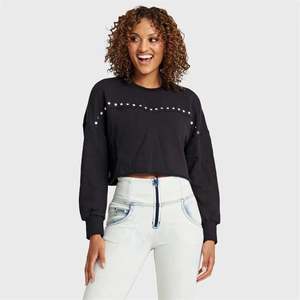 Full Price Items 1: Cropped Jumper - Black with Metal Studs