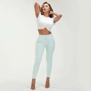 WRUP Drill Limited Edition - High Waisted - 7/8 Length - Mint Green