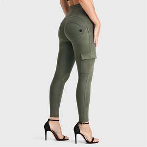 WRUP Cargo Fashion - High Waisted - 7/8 Length - Military Green