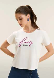 Discounted Items: Women's Freddy Logo T Shirt - White