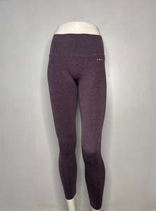 Under 50: Womens Activewear Leggings - High Waisted - 7/8 Length - Plum Purple