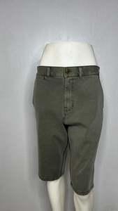 Discounted Items: Freddy Men’s Denim Shorts - Khaki Green with Khaki Stitching