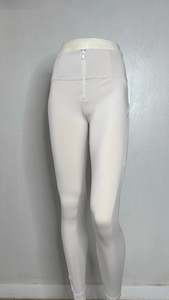 Discounted Items: WRUP Activewear Leggings High Waisted 7/8 Length White