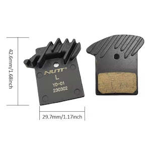 Brakes: Nutt Hydraulic Brake Pads - finned