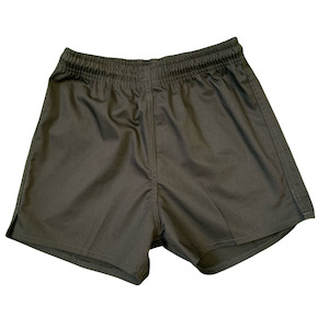 Miltan Uniform Range: 4037-B Football Shorts Poly/Cotton (Indent Cols) - Black
