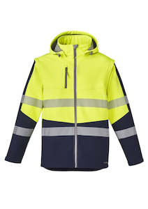 Hi Vis: Unisex Streetworx 2 In 1 Stretch Softshell Jacket