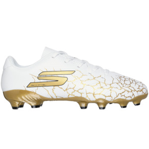 Skechers SKX 1.5 JR Youth FG Boots White Black Gold