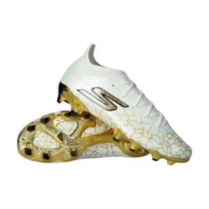 Football Boots: Skechers SKX - 1.5 Elite FG White Black Gold