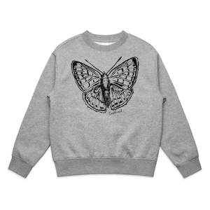 Tops: Pepe para riki/Copper butterfly (Grey Marle) Sweatshirt (2-12 years)