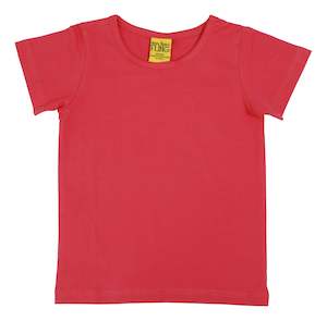 Tops: Rose Red/Whero Short Sleeve Top (2-4 years)