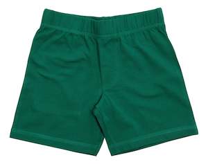 Just One: Cadmium Green/Kākāriki Shorts (8-10 years)