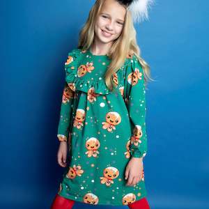 Schools Back: Hello Ginger! Dress Long Sleeve Dress (18 months - 5 years)