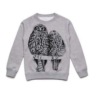 Schools Back: Ruru (Grey Marle) Sweatshirt (4, 6, 8 & 12 years)