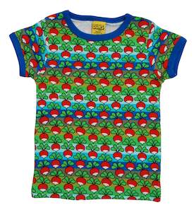 Duns Sweden More Than A Fling 1: Radish Blue/Green Stripe Tee (5-12 years)