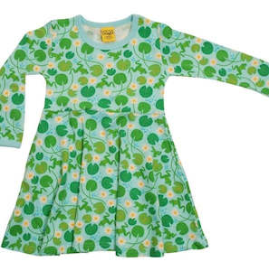 Duns Sweden More Than A Fling 1: Water Lilies Long Sleeve Skater Dress (5 - 13 years)