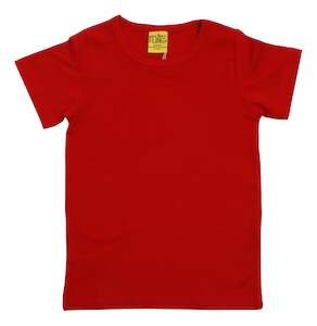 Just One: Tango Red/Whero Short Sleeve Top (4-6 years)
