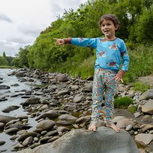 Bruno Under the Rainbow - Blue - Long Sleeve Top (3 years)
