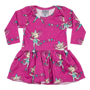 Flying Kitty Body Dress (4-9 months)