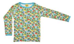 Duns Sweden More Than A Fling 1: Jumbled Radish Blue Long Sleeve Top (4-13 years)
