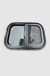 Windows: 350 x 500 Tinted Sliding Glass Horsefloat / Horsetruck Window with integrated insect mesh
