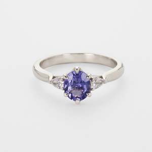 Ready To Ship Rings 1: Unheated Purple Sapphire Ring