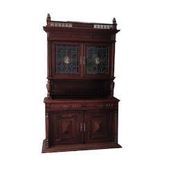 French Furniture: Unusual French Antique Oak Dresser