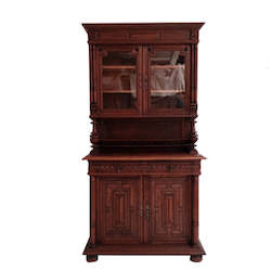 French Furniture: Antique French Oak Cabinet