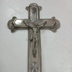 Antique French Silver Crucifix