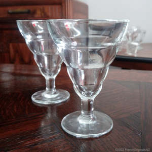 Vintage French Saint Gobain Cafe glasses