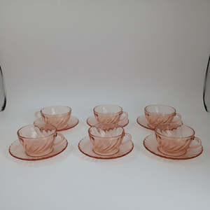Vintage French Rosaline Cup & Saucer