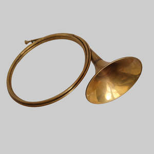 Decorative: French Trompe Dauphine Brass Hunting Horn