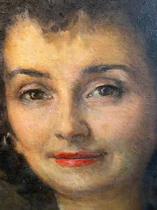 Sold: Gorgeous French Oil Canvas ~ French Madame