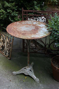 In The French Garden: Antique French Metal & Cast Iron Cafe' Table