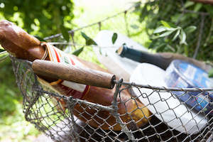 French Baskets: French Wire Market Basket - No 1