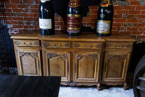 Sale: French Louis XV Style Sideboard - Parquet Top